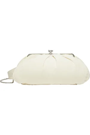 Max Mara Tassen, Dames, Wit, ONE Size, Katoen, Pasticcino Bag Large Clutch