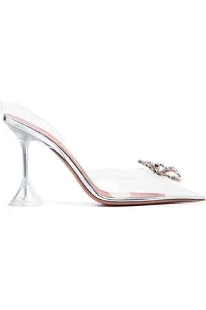 Amina Muaddi Schoenen, Dames, , 36 1/2 EU, Leer, Pumps