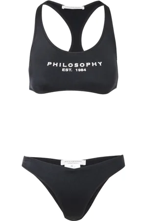Serafini Badkleding, Dames, Zwart, M, Zwarte sportmodel top met logo