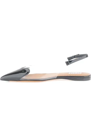 Alaïa Schoenen, Dames, Zwart, 41 EU, Platte Slingbacks Schoenen
