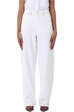 Frame Jeans, Dames, Wit, W28, Witte Straight Jeans voor Vrouwen