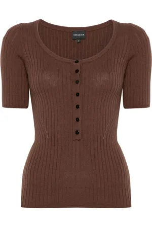 Herskind Blouses & Shirts, Dames, Bruin, S, Gebreide Blouse