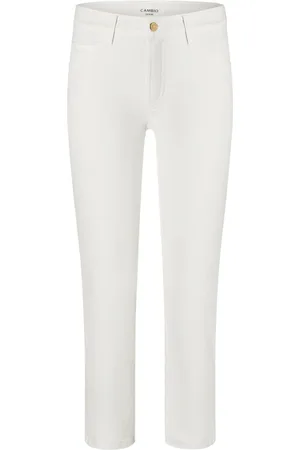 Cambio Jeans, Dames, Wit, M, Eenvoudige Jeans Kit Model Piper
