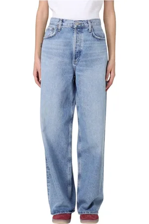 AGOLDE Jeans, Dames, Blauw, W26, Katoen, Klassieke Blauwe Loose Fit Jeans