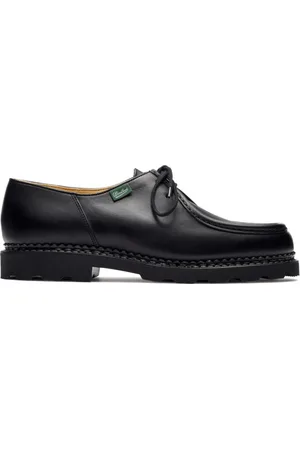 Paraboot Schoenen, Heren, Zwart, 45 EU, Katoen, Zwarte leren Derby Sneakers