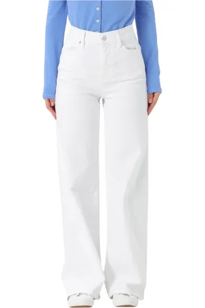 Frame Jeans, Dames, Wit, W28, Denim, Witte Wide Leg Jeans