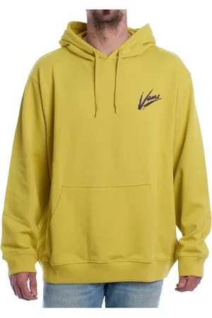 Vans Sweatshirts & Hoodies, Heren, Geel, L, Katoen, Hoodie met Gedurfd Ontwerp