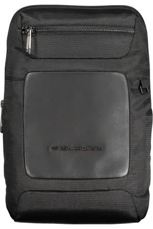 Piquadro Tassen, Heren, Zwart, ONE Size, Zwarte Schoudertas met Rits