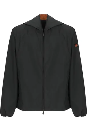 save the duck Jassen, Heren, Zwart, S, Zwarte Waterdichte Hooded Jas voor Mannen