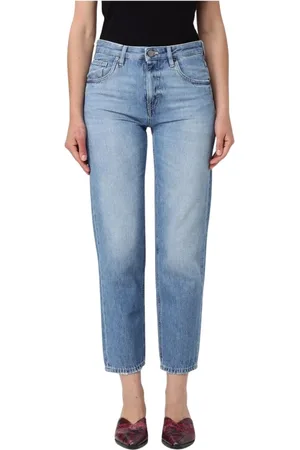 PT Torino Jeans, Dames, Blauw, W29, Katoen, Relaxed Fit Jeans voor vrouwen