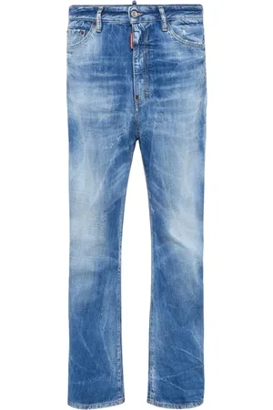 Dsquared2 Jeans, Heren, Blauw, XL, Denim, Stijlvolle Denim Jeans