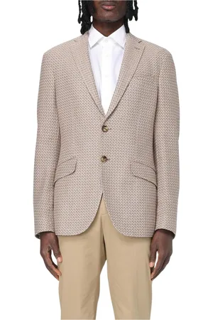 Etro Jassen, Heren, Bruin, L, Elegante Geprinte Blazer