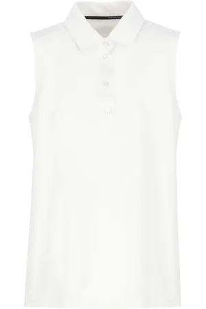 RRD Tops, Dames, Wit, S, Witte Polo Mouwloos Vrouw