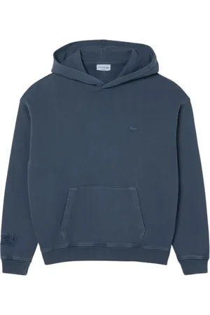 Lacoste Sweatshirts & Hoodies, Heren, Blauw, L, Katoen, Blauwe Sweatshirt Sh 9905