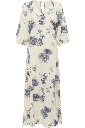 Part Two Kleedjes, Dames, Veelkleurig, M, Prachtige Bloemenprint Jurk