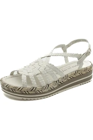 Pon´s quintana Schoenen, Dames, Wit, 39 EU, Leer, Milan Milk Geweven Schoenen Ss 25