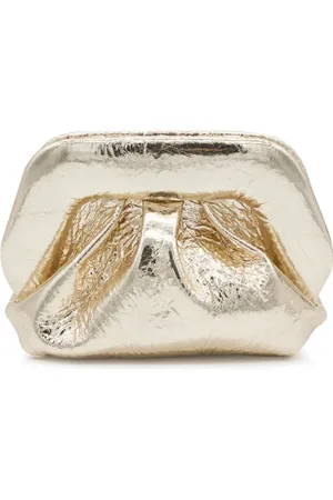 THEMOIRÈ Tassen, Dames, Geel, ONE Size, Ananas Vegan Clutch met Spiegeleffect