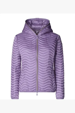 save the duck Jassen, Dames, Paars, 2Xl, Nylon, Melody Hooded Gewatteerde Jas