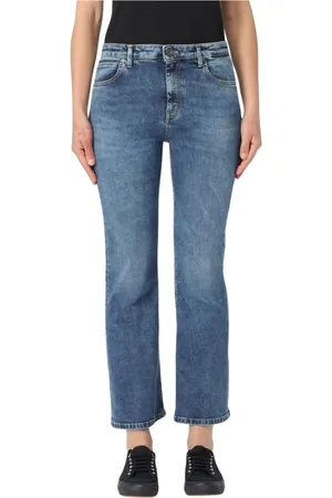PT Torino Jeans, Dames, Blauw, W31, Katoen, Moderne Straight Leg Jeans