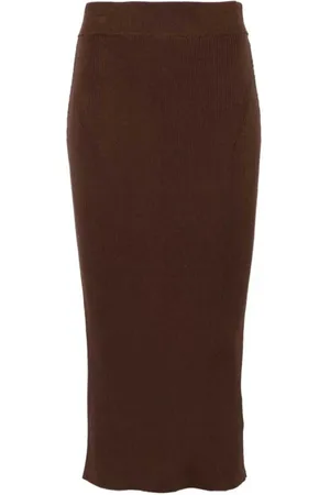 Herskind Rokken, Dames, Bruin, XS, Gebreide rok in Gina-stijl