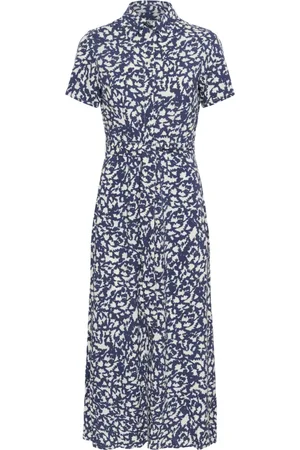 Part Two Kleedjes, Dames, Veelkleurig, 3Xl, Grafische Print Jurk Roselilpw