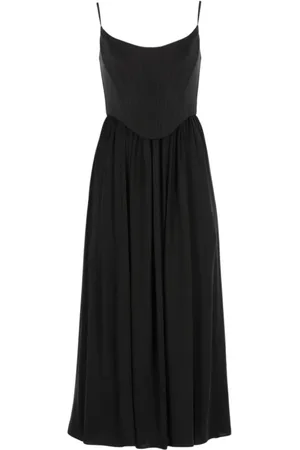 ZIMMERMANN Kleedjes, Dames, Zwart, S, Roze Midi Jurk Elegant Stijl