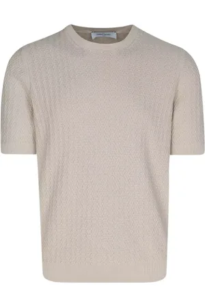 Gran Sasso Tops, Heren, , L, Katoen, Katoenen Crew Neck T-shirt