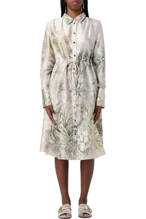 Liu Jo Kleedjes, Dames, , XS, Stijlvolle Zandkleurige Jurk met Elegant Ontwerp