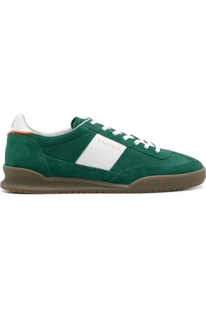 Paul Smith Schoenen, Heren, Groen, 40 EU, Suède, Groene Suède Veterschoenen