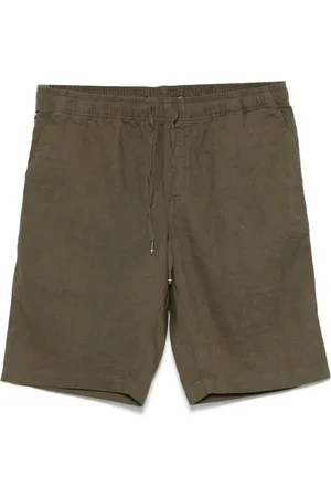 Tommy Hilfiger Korte broeken, Heren, Groen, W34, Khaki Shorts met Trekkoord en Zakken