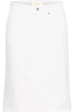 Part Two Rokken, Dames, Wit, 2Xl, Katoen, Klassieke Rok Bright