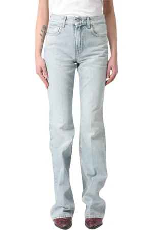 haikure Jeans, Dames, Blauw, W26, Denim, Blauwe Denim Straight-Leg Jeans