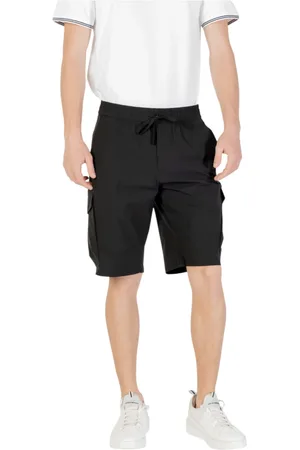 HUGO BOSS Korte broeken, Heren, Zwart, 2Xl, Polyester, Moderne Cargo Bermuda Shorts
