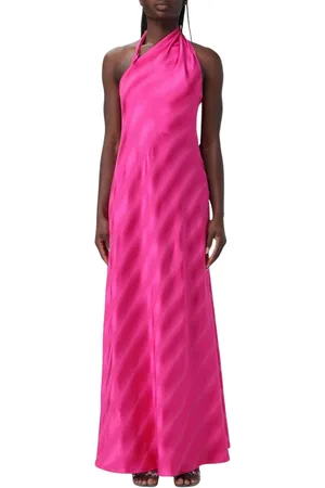 Emporio Armani Kleedjes, Dames, Roze, S, Elegante Multicolor Maxi Jurk