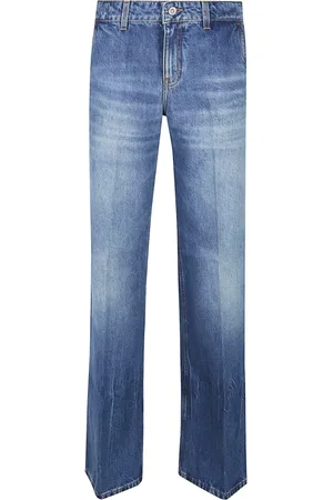Victoria Beckham Jeans, Dames, Blauw, W24, Denim, Stijlvolle Denim Jeans voor Vrouwen