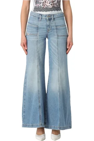 Diesel Jeans, Dames, Blauw, W30, Denim, Klassieke pasvorm denim jeans