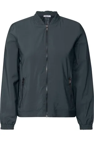 CECIL Jassen, Dames, Blauw, M, Gestructureerde Blouson Jas
