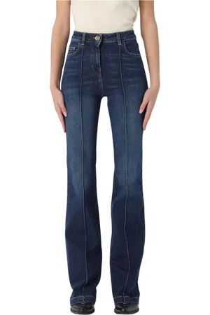 Twin-Set Jeans, Dames, Blauw, W31, Denim, Comfort Fit Denim Jeans