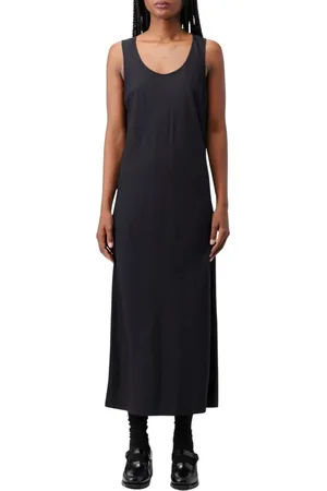 Sportmax Kleedjes, Dames, Zwart, L, Elegante Zwarte Zijden A-Lijn Jurk