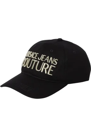 VERSACE Accessoires, Heren, Zwart, ONE Size, Katoen, Zwarte Baseballpet Stijlvol Accessoire