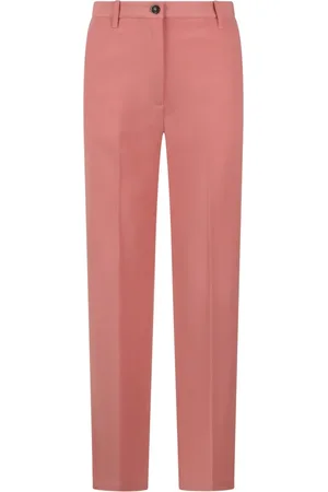 Nine In The Morning Broeken, Dames, Rood, W28, Polyester, Bootcut Palazzo Broek met Zakken