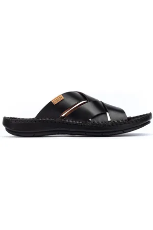 Pikolinos Schoenen, Heren, Zwart, 40 EU, Zwarte herensandaal - Tarifa stijl