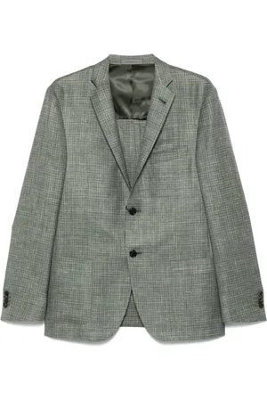 corneliani Jassen, Heren, Groen, 2Xl, Wol, Luxe Wol Zijde Linnen Jas Italië