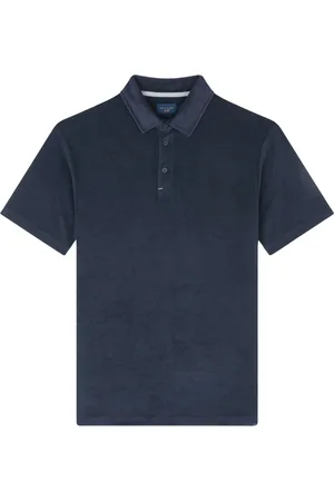 Paul & Shark Tops, Heren, Blauw, L, Zachte Toweling Shirt