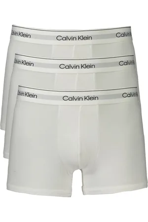 Calvin Klein Ondergoed, Heren, Wit, M, Katoen, Wit Katoenen Ondergoed
