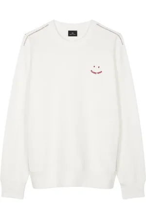 Paul Smith Sweatshirts & Hoodies, Heren, Wit, L, Stijlvolle Sweater voor Mannen
