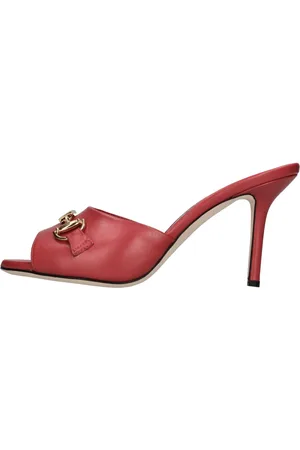 Roberto Cavalli Schoenen, Dames, Rood, 37 EU, Leer, Sandalen Rood