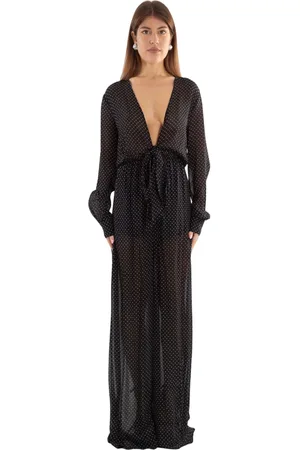 ANIYE BY Jumpsuits & Playsuits, Dames, Zwart, M, Pois Jumpsuit in Wit