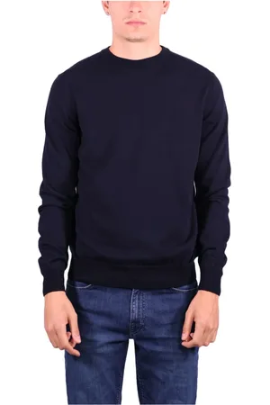 add Truien, Heren, Zwart, XL, Katoen, Katoenen Ronde Hals Lange Mouw Trui