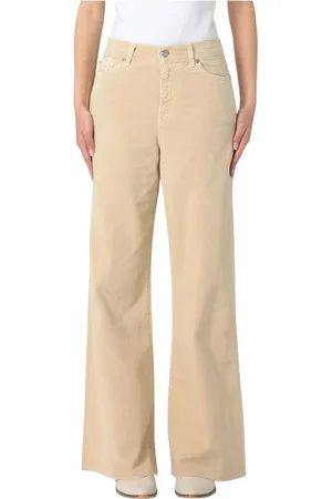 7 for all Mankind Jeans, Dames, , W24, Katoen, Wide Leg Raw Hem Jeans